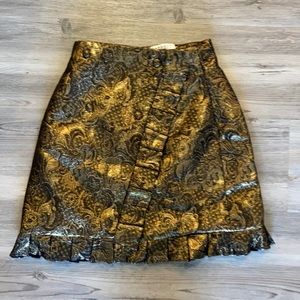 Sandro gold skirt